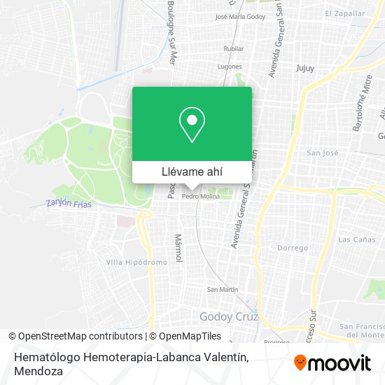 Mapa de Hematólogo Hemoterapia-Labanca Valentín