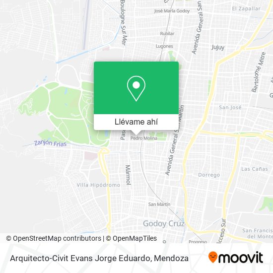 Mapa de Arquitecto-Civit Evans Jorge Eduardo