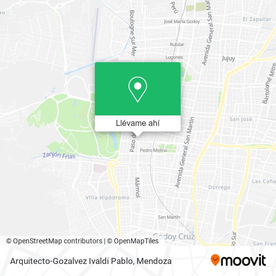 Mapa de Arquitecto-Gozalvez Ivaldi Pablo