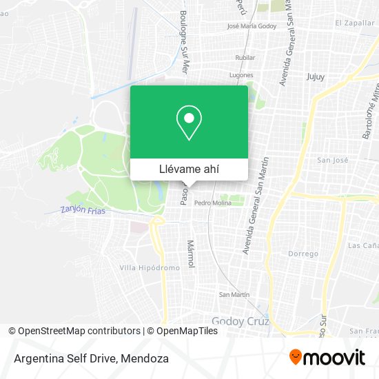 Mapa de Argentina Self Drive