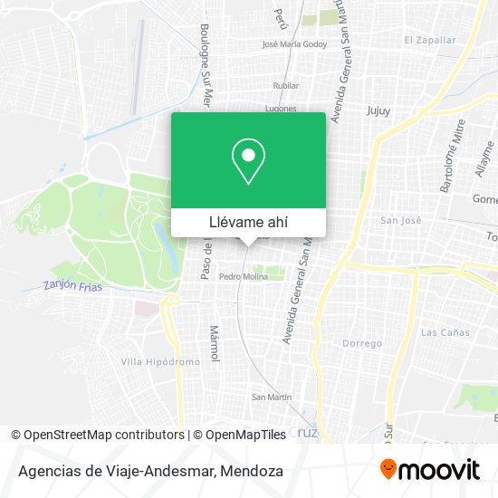 Mapa de Agencias de Viaje-Andesmar