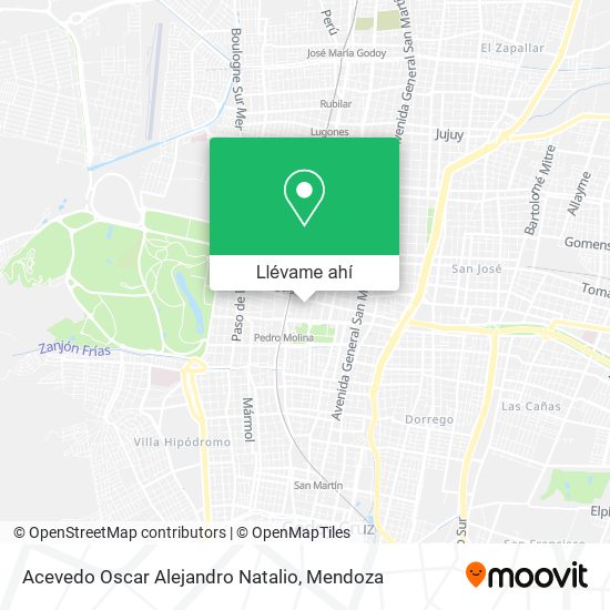 Mapa de Acevedo Oscar Alejandro Natalio