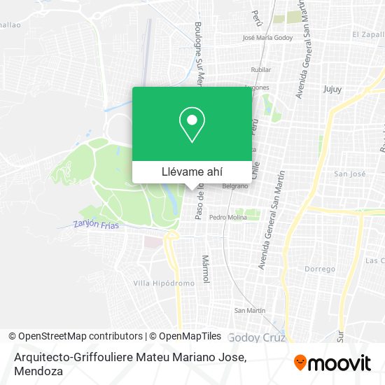 Mapa de Arquitecto-Griffouliere Mateu Mariano Jose