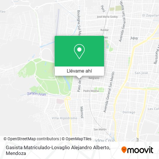 Mapa de Gasista Matriculado-Lovaglio Alejandro Alberto