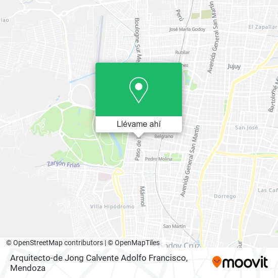 Mapa de Arquitecto-de Jong Calvente Adolfo Francisco