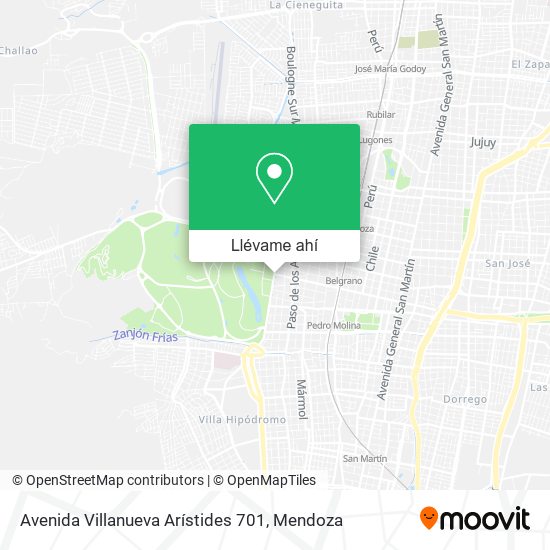 Mapa de Avenida Villanueva Arístides 701