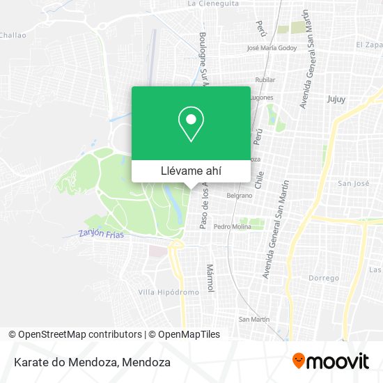 Mapa de Karate do Mendoza