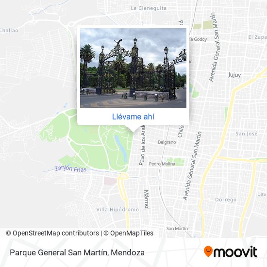 Mapa de Parque General San Martín