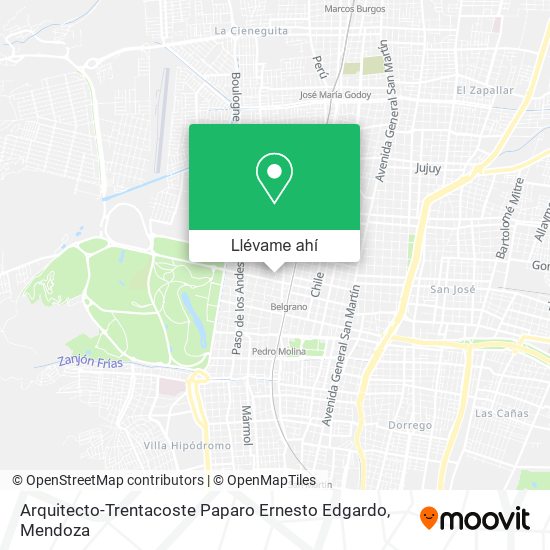 Mapa de Arquitecto-Trentacoste Paparo Ernesto Edgardo