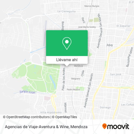 Mapa de Agencias de Viaje-Aventura & Wine