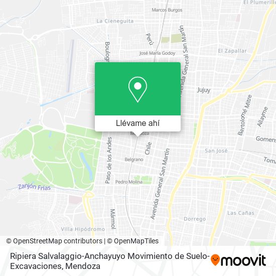 Mapa de Ripiera Salvalaggio-Anchayuyo Movimiento de Suelo-Excavaciones