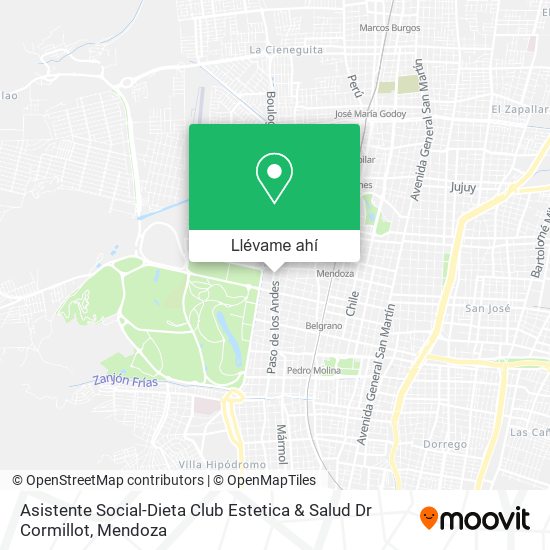 Mapa de Asistente Social-Dieta Club Estetica & Salud Dr Cormillot