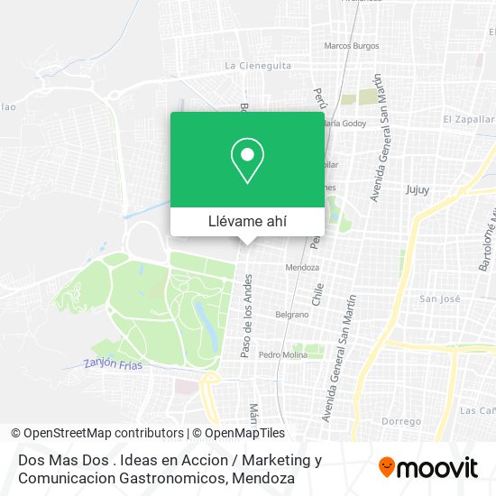 Mapa de Dos Mas Dos . Ideas en Accion / Marketing y Comunicacion Gastronomicos