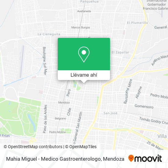 Mapa de Mahia Miguel - Medico Gastroenterologo