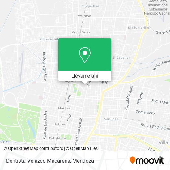 Mapa de Dentista-Velazco Macarena