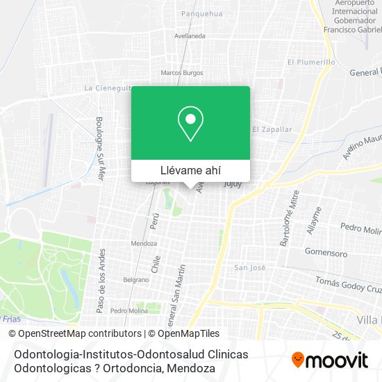 Mapa de Odontologia-Institutos-Odontosalud Clinicas Odontologicas ? Ortodoncia