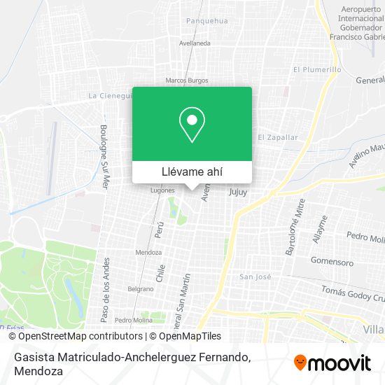 Mapa de Gasista Matriculado-Anchelerguez Fernando
