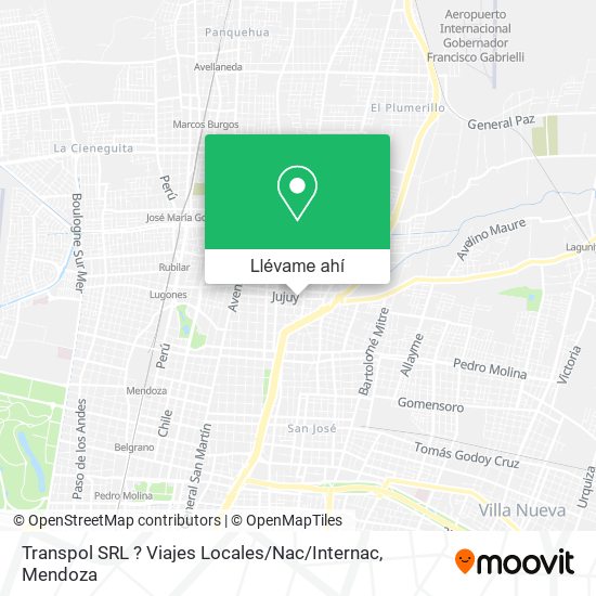 Mapa de Transpol SRL ? Viajes Locales / Nac / Internac