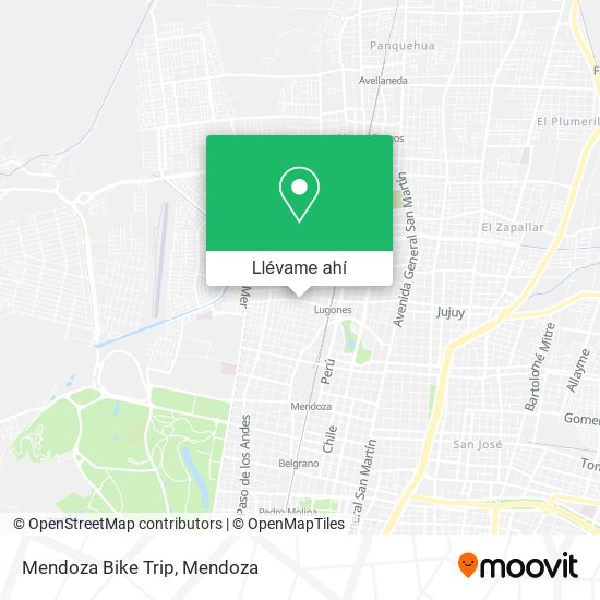Mapa de Mendoza Bike Trip