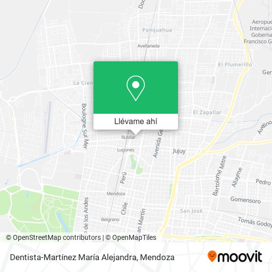 Mapa de Dentista-Martínez María Alejandra