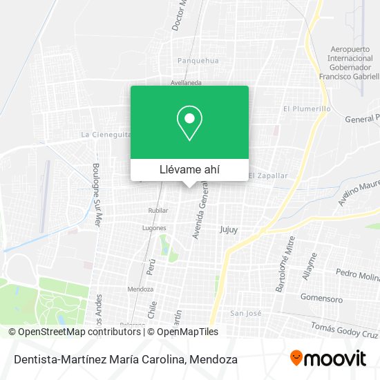 Mapa de Dentista-Martínez María Carolina