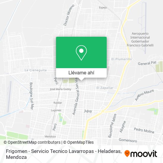 Mapa de Frigomen - Servicio Tecnico Lavarropas - Heladeras