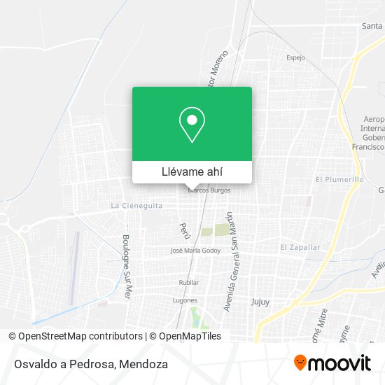 Mapa de Osvaldo a Pedrosa