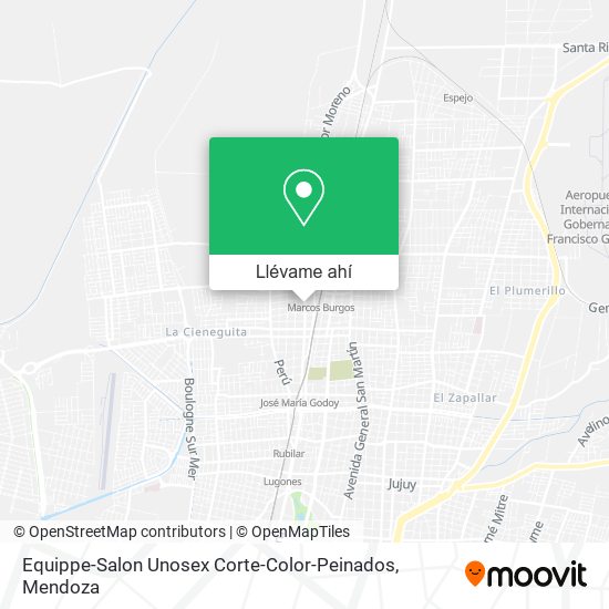 Mapa de Equippe-Salon Unosex Corte-Color-Peinados