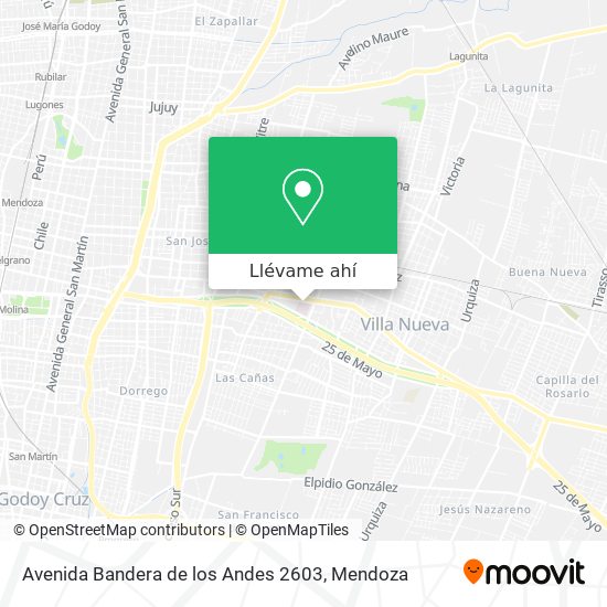 Mapa de Avenida Bandera de los Andes 2603