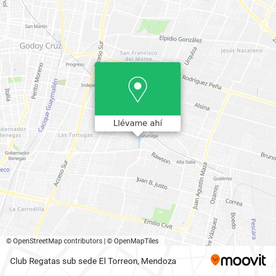 Mapa de Club Regatas sub sede El Torreon