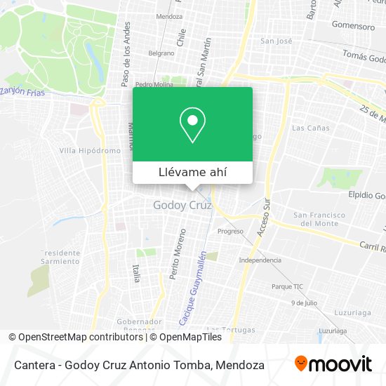 Mapa de Cantera - Godoy Cruz Antonio Tomba