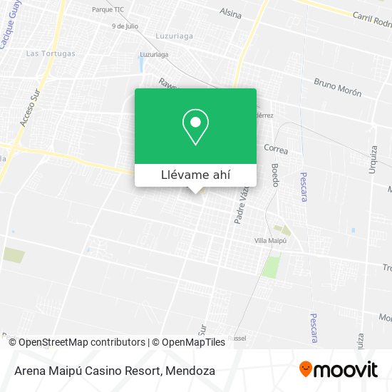 Mapa de Arena Maipú Casino Resort