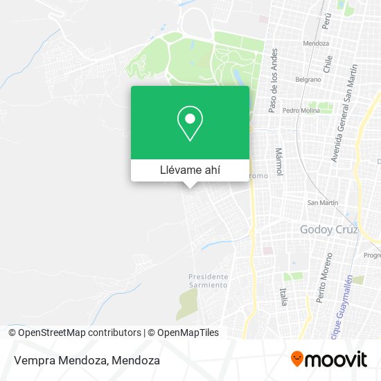 Mapa de Vempra Mendoza