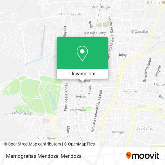 Mapa de Mamografias Mendoza