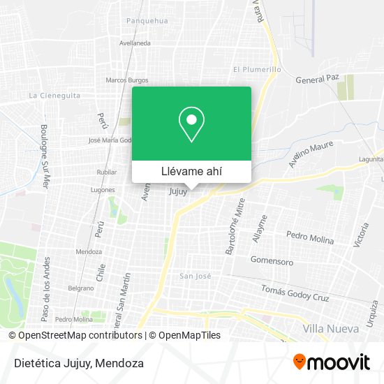 Mapa de Dietética Jujuy