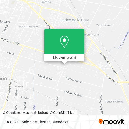 Mapa de La Oliva - Salón de Fiestas