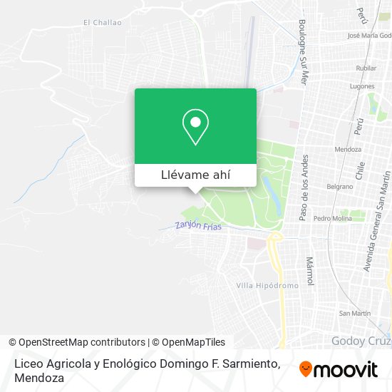 Mapa de Liceo Agricola y Enológico Domingo F. Sarmiento