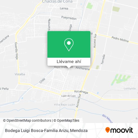 Mapa de Bodega Luigi Bosca-Familia Arizu