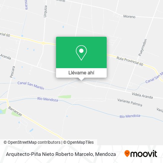Mapa de Arquitecto-Piña Nieto Roberto Marcelo