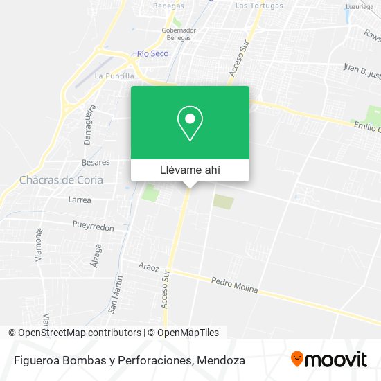 Mapa de Figueroa Bombas y Perforaciones