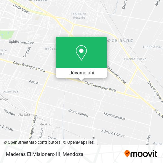 Mapa de Maderas El Misionero III