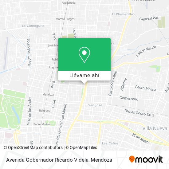 Mapa de Avenida Gobernador Ricardo Videla