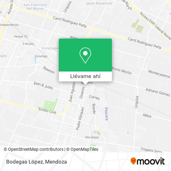 Mapa de Bodegas López
