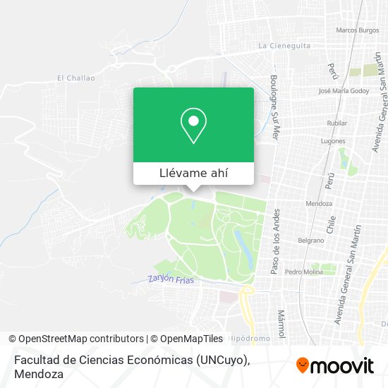 Mapa de Facultad de Ciencias Económicas (UNCuyo)