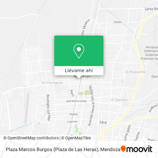 Mapa de Plaza Marcos Burgos (Plaza de Las Heras)