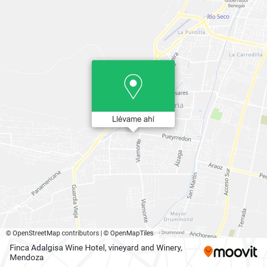 Mapa de Finca Adalgisa Wine Hotel, vineyard and Winery