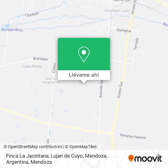 Mapa de Finca La Jacintana, Lujan de Cuyo, Mendoza, Argentina