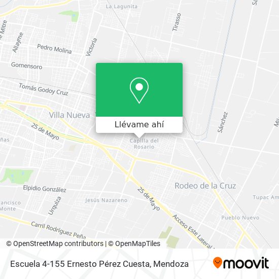 Mapa de Escuela 4-155 Ernesto Pérez Cuesta