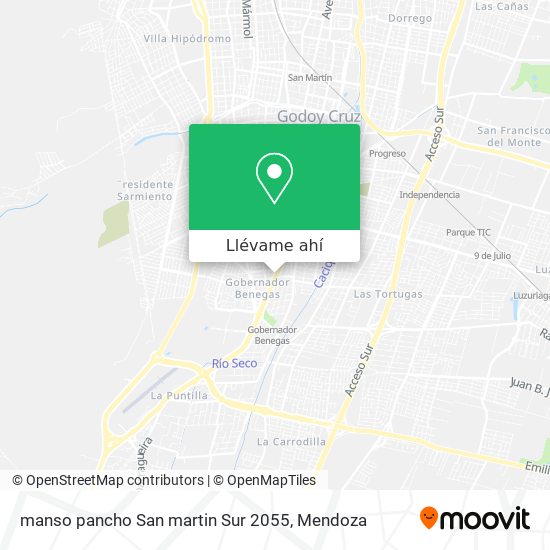 Mapa de manso pancho San martin Sur 2055