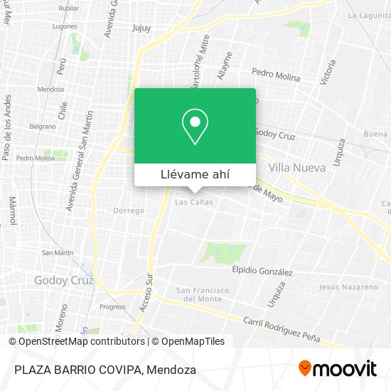 Mapa de PLAZA BARRIO COVIPA